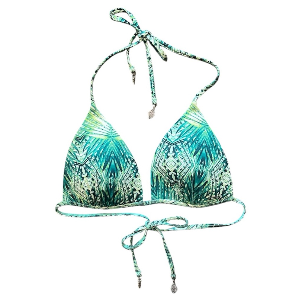 🐚SOLD🐚 H&M Tropical Green Bikini charm top